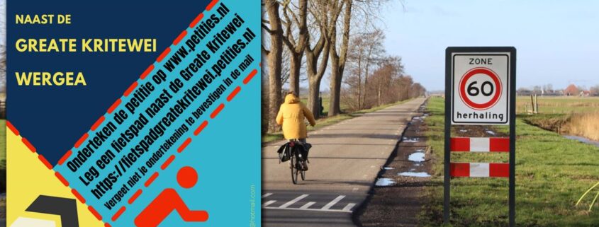 Petitie fietspad Greate Kritewei Wergea