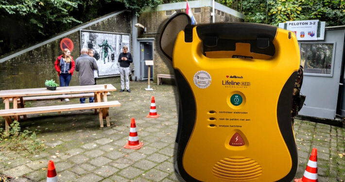 Nieuwe AED binnen geplaatst bij BB BUnker Grou